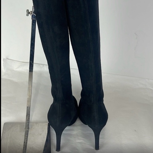 Stuart Weitzman tall shaft Boots- blk suede. excellent quality! - Picture 3 of 8